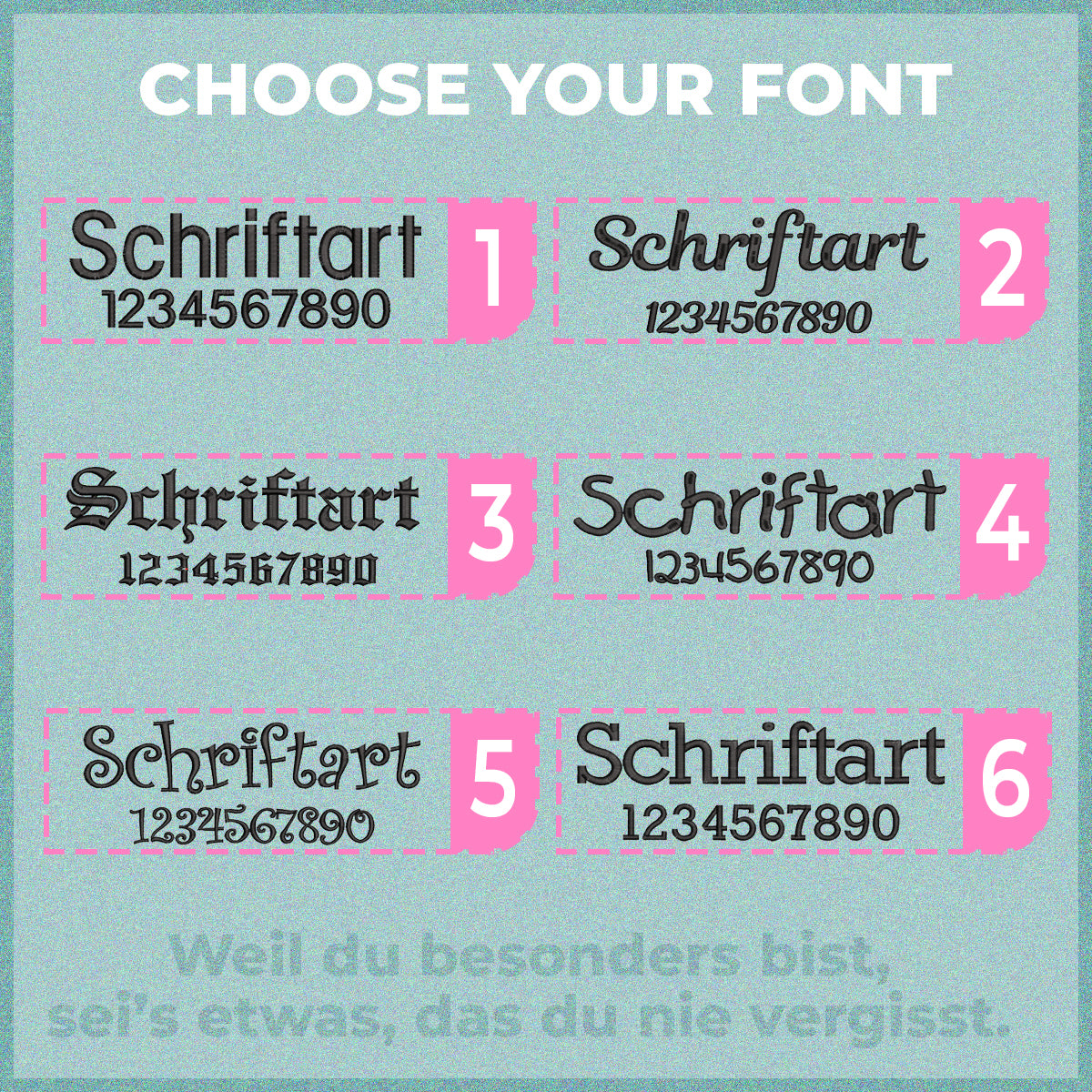 Personalisierte Mützen mit Wunschtext